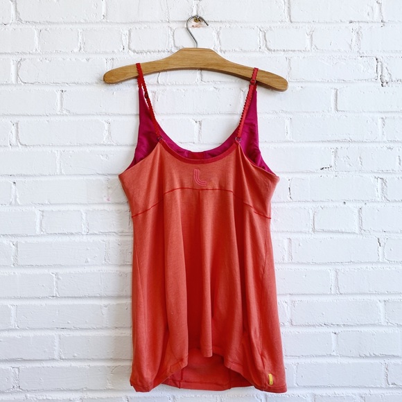 LOLE integrated bra coral camisole sports top - Picture 3 of 3